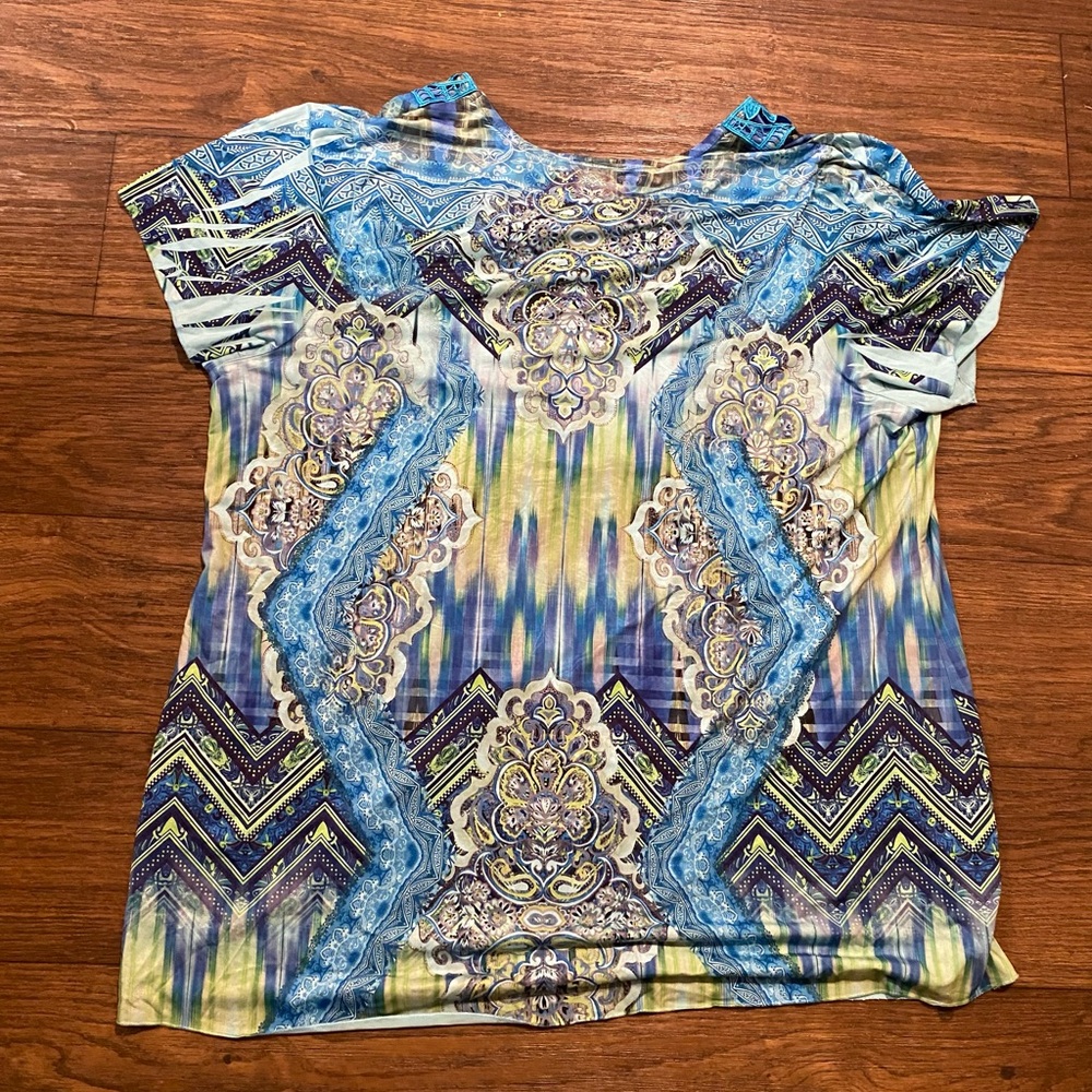 Avenue Blouse boho artsy feminine flutter‎ sleeves - Picture 5 of 5